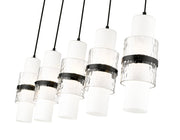 Cayden 5 Light 42" Linear Pendant in Matte Black