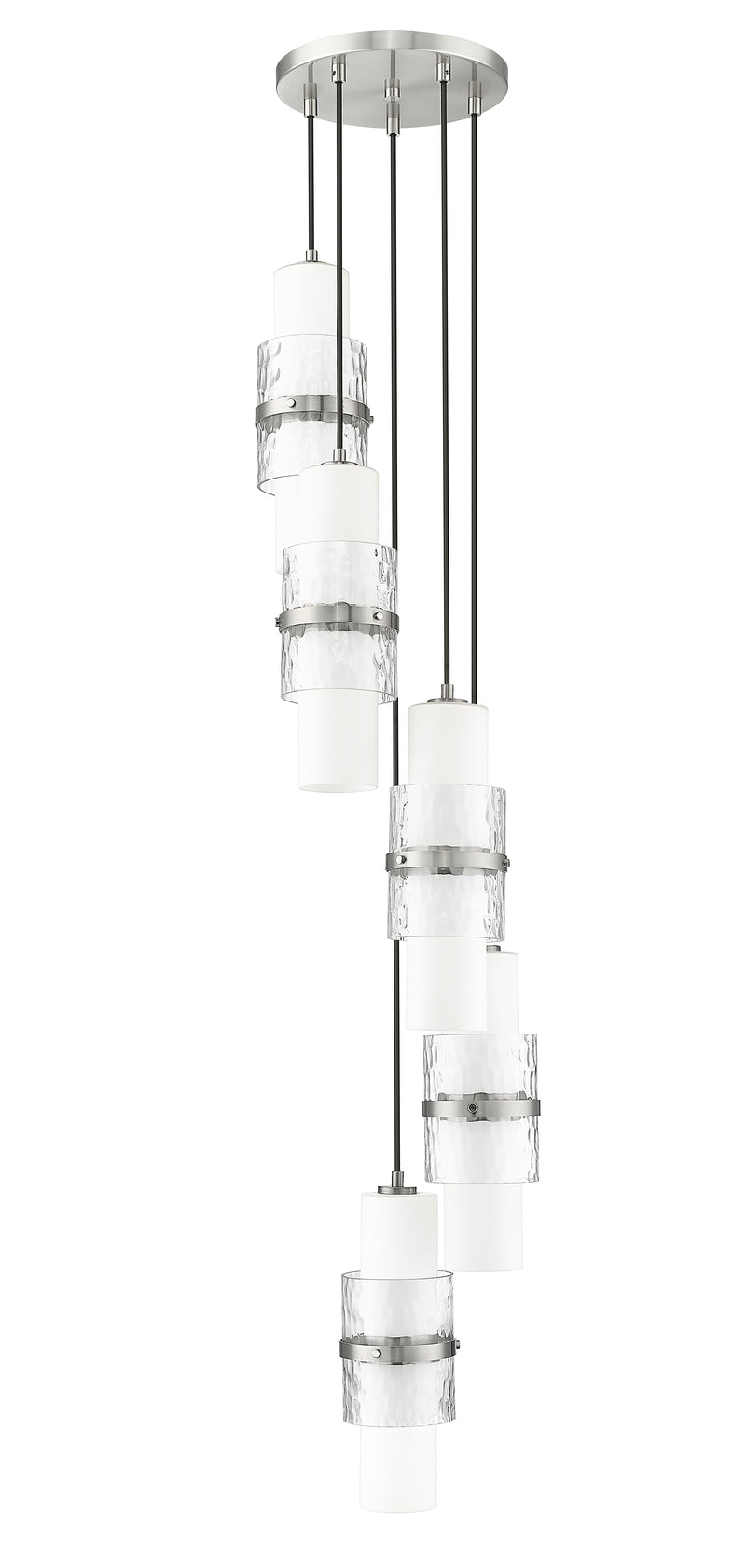 Cayden 5 Light 12" Pendant in Brushed Nickel