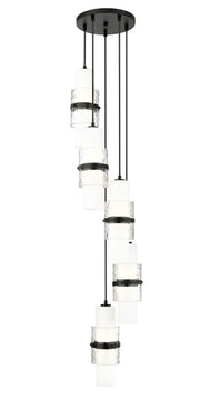 Cayden 5 Light 12" Pendant in Matte Black