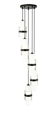 Cayden 5 Light 12" Pendant in Matte Black