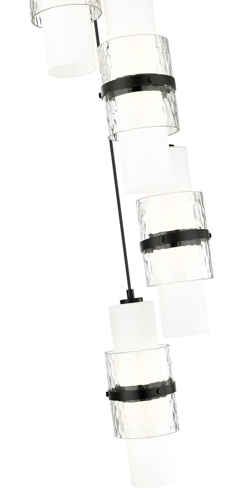 Cayden 5 Light 12" Pendant in Matte Black