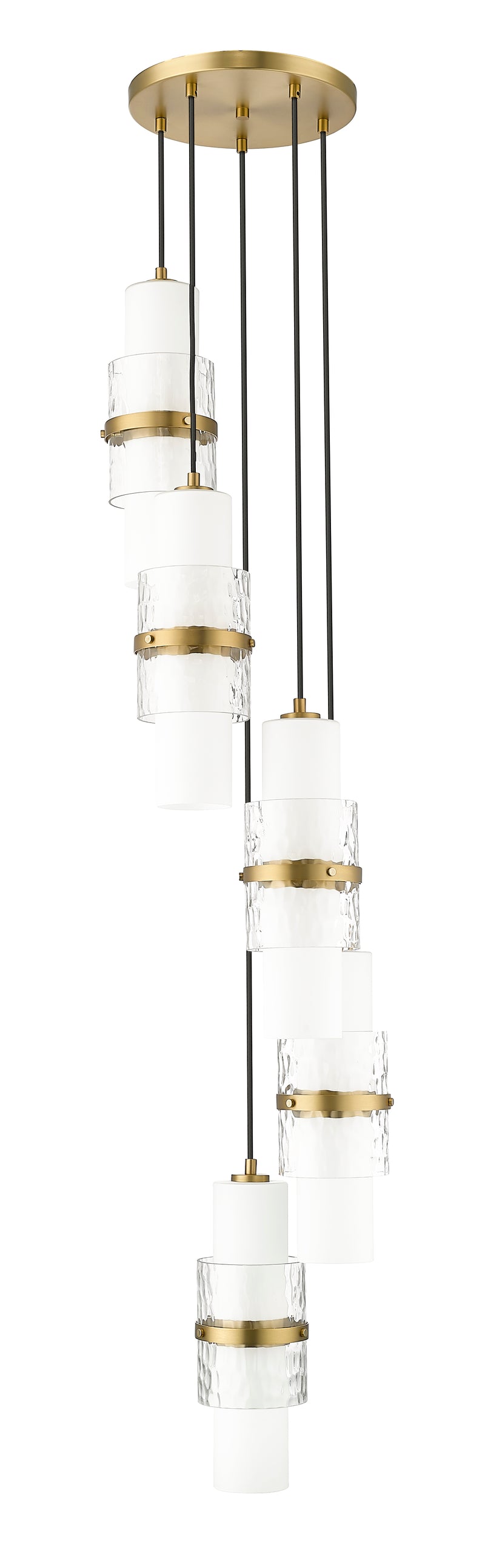 Cayden 5 Light 12" Pendant in Modern Gold