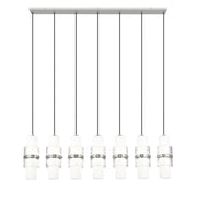 Cayden 7 Light 54" Linear Pendant in Brushed Nickel