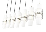 Cayden 7 Light 54" Linear Pendant in Brushed Nickel