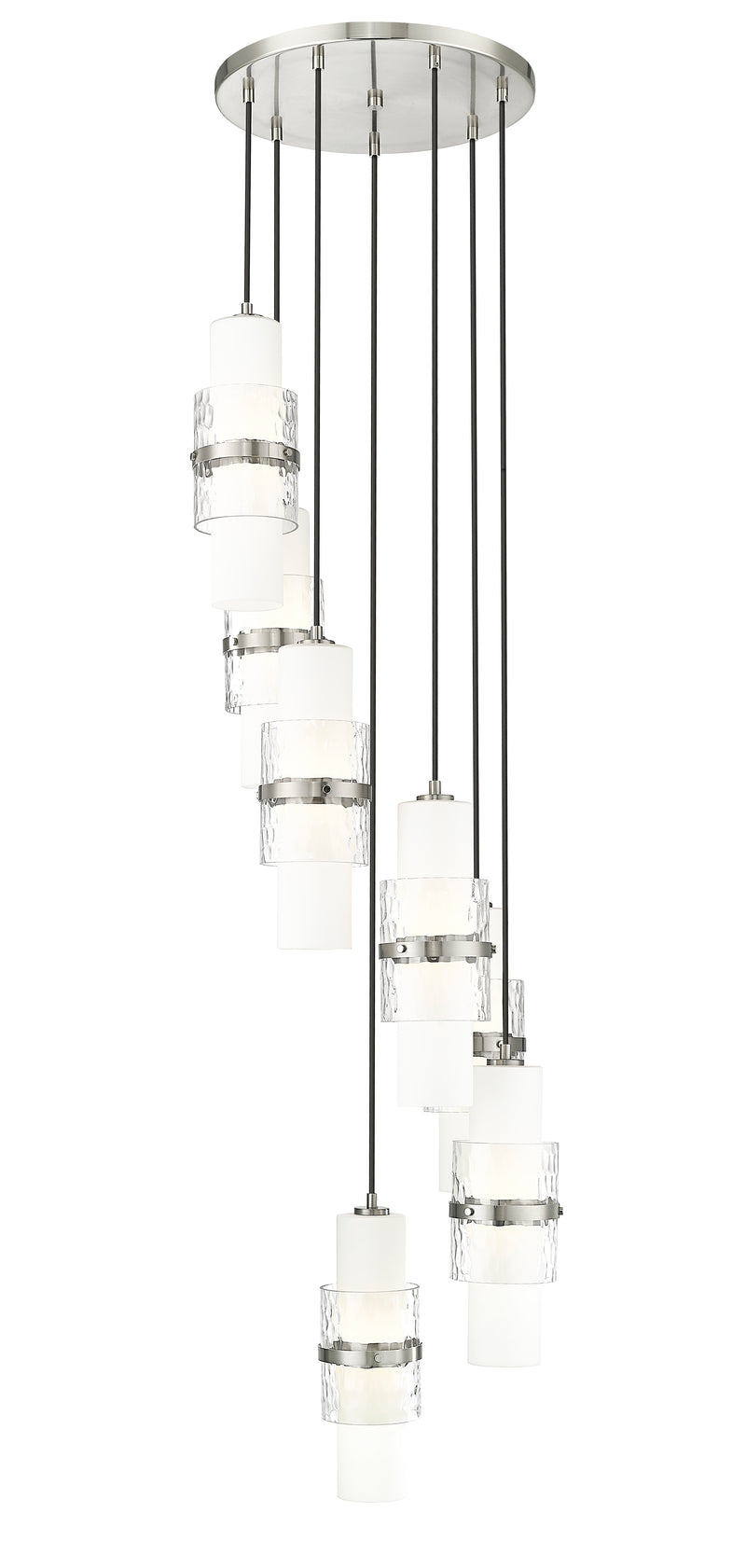 Cayden 7 Light 18" Pendant in Brushed Nickel