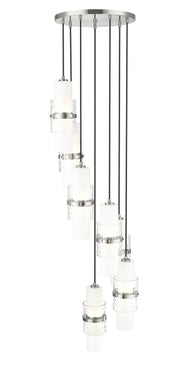Cayden 7 Light 18" Pendant in Brushed Nickel