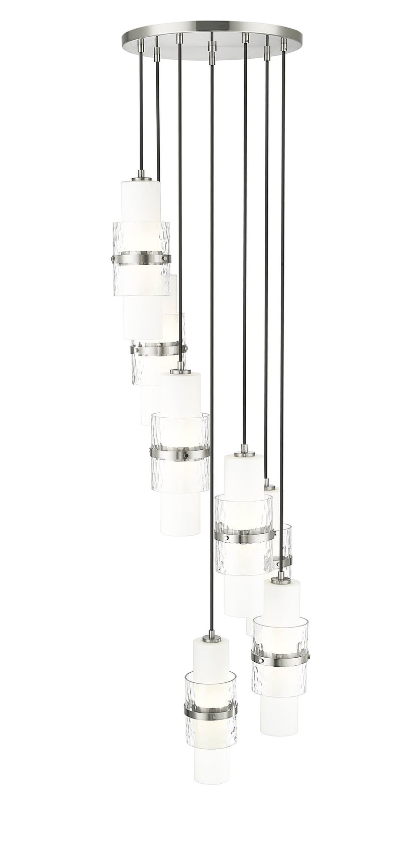 Cayden 7 Light 18" Pendant in Brushed Nickel