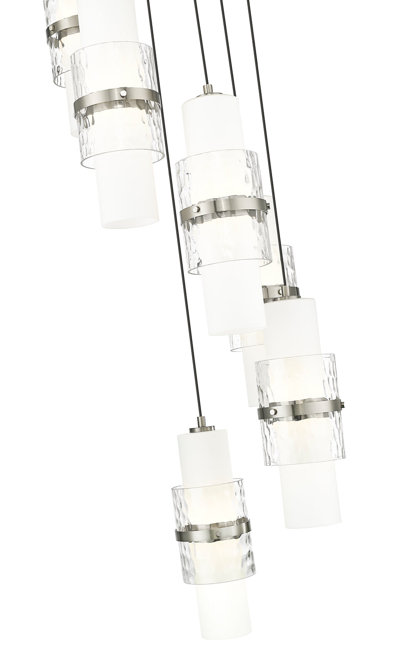 Cayden 7 Light 18" Pendant in Brushed Nickel