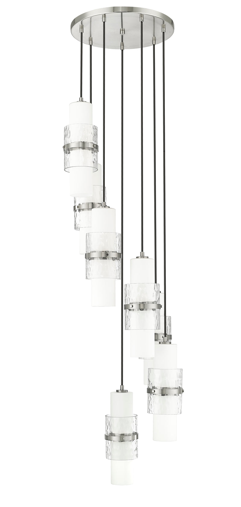 Cayden 7 Light 18" Pendant in Brushed Nickel