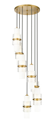 Cayden 7 Light 18" Pendant in Modern Gold