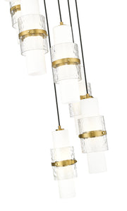Cayden 7 Light 18" Pendant in Modern Gold