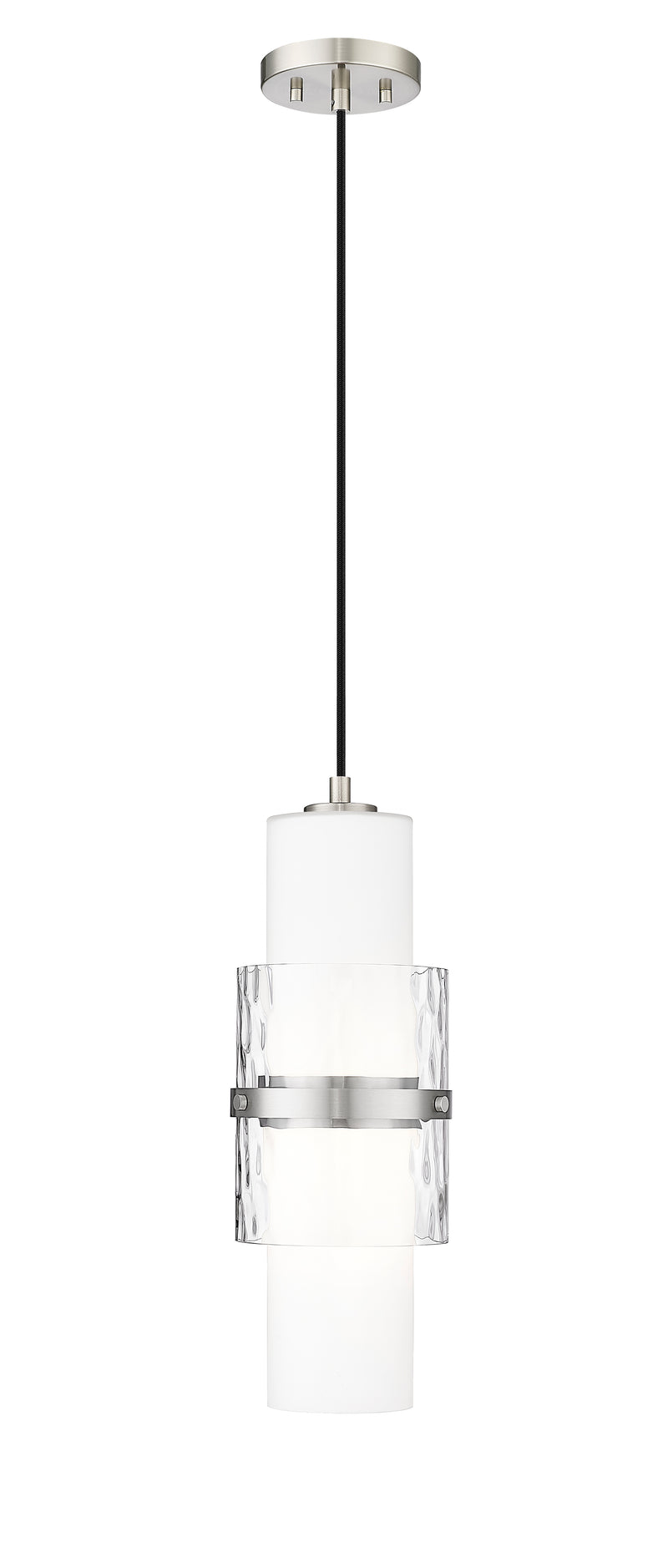 Cayden 1 Light 6.5" Pendant, Cord Mount in Brushed Nickel