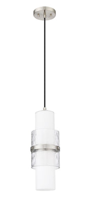 Cayden 1 Light 6.5" Pendant, Cord Mount in Brushed Nickel