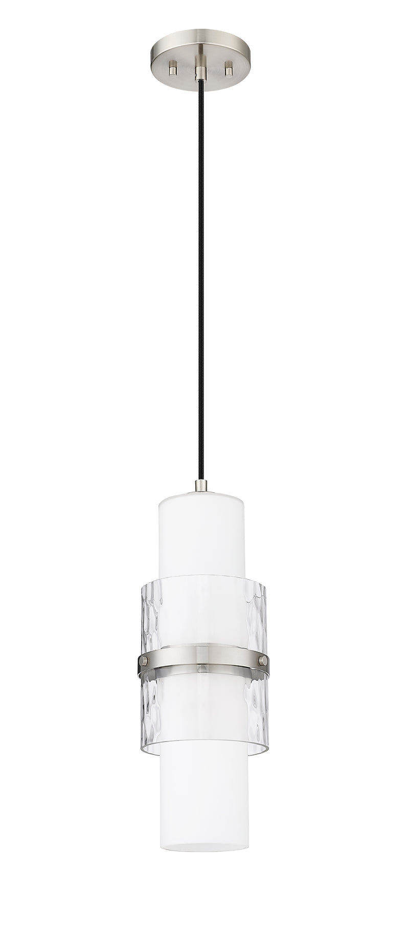 Cayden 1 Light 6.5" Pendant, Cord Mount in Brushed Nickel