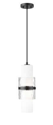 Cayden 1 Light 6.5" Pendant, Cord Mount in Matte Black
