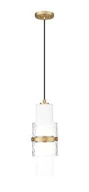 Cayden 1 Light 6.5" Pendant, Cord Mount in Modern Gold