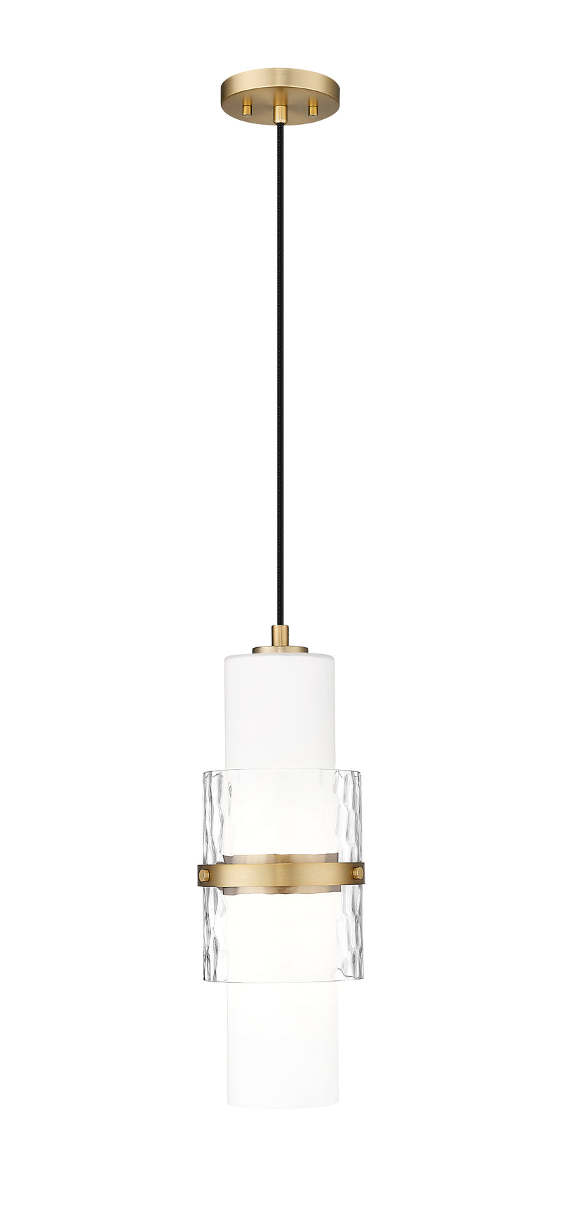 Cayden 1 Light 6.5" Pendant, Cord Mount in Modern Gold