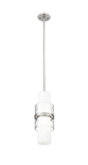 Cayden 1 Light 6.5" Pendant, Rod Mount in Brushed Nickel