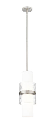 Cayden 1 Light 6.5" Pendant, Rod Mount in Brushed Nickel