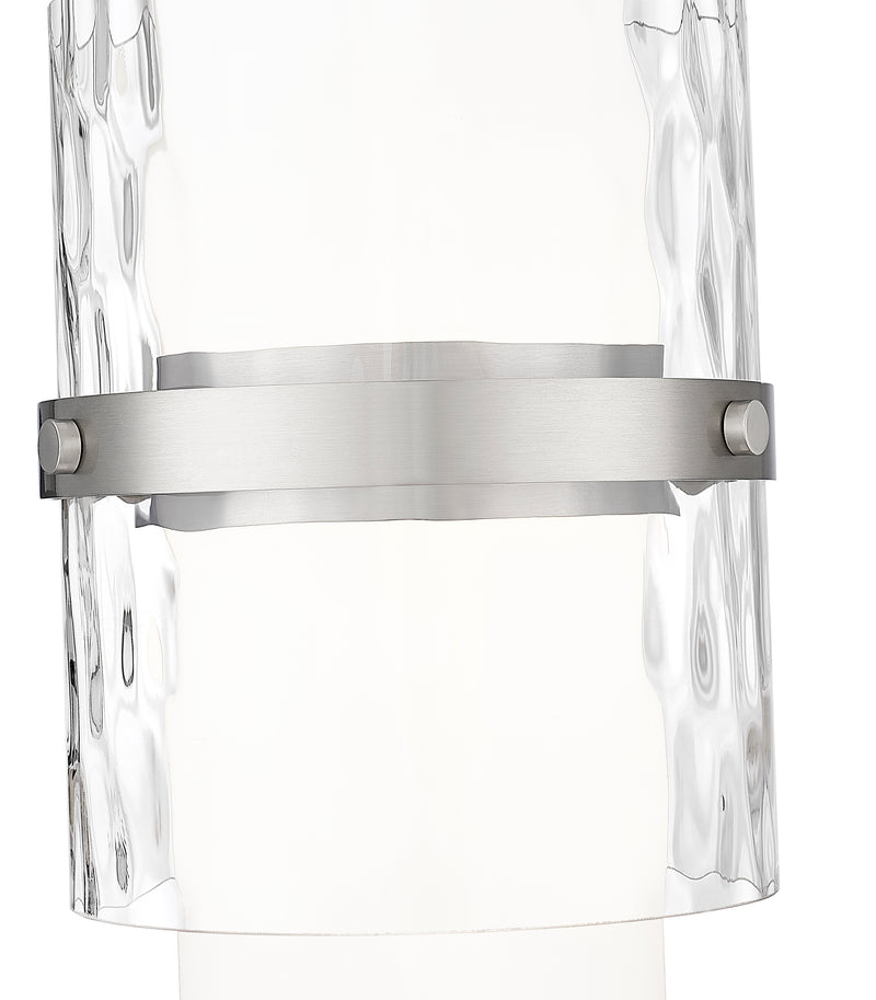 Cayden 1 Light 6.5" Pendant, Rod Mount in Brushed Nickel