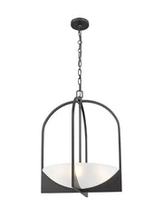 Devon 4 Light 18" Pendant in Matte Black