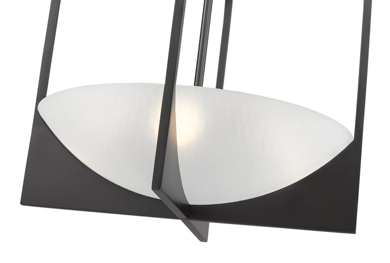 Devon 4 Light 18" Pendant in Matte Black