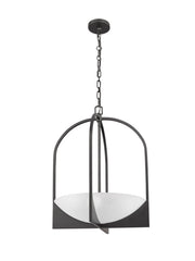 Devon 4 Light 18" Pendant in Matte Black