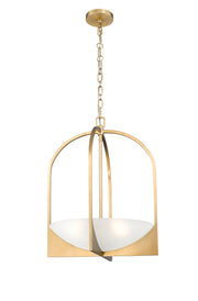 Devon 4 Light 18" Pendant in Modern Gold
