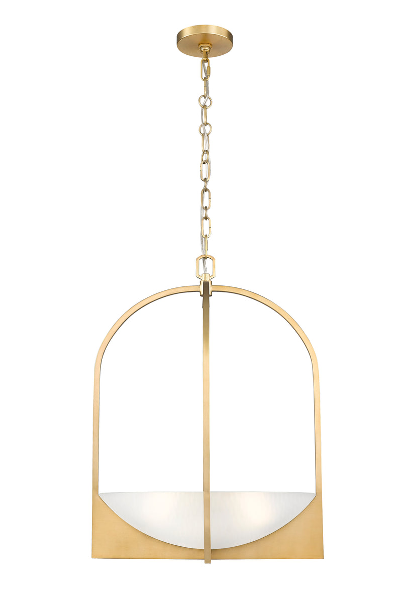 Devon 4 Light 18" Pendant in Modern Gold