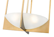 Devon 4 Light 18" Pendant in Modern Gold