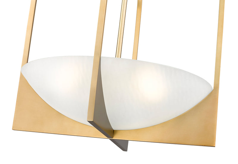Devon 4 Light 18" Pendant in Modern Gold