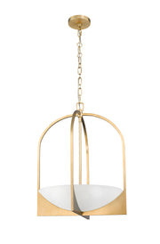 Devon 4 Light 18" Pendant in Modern Gold