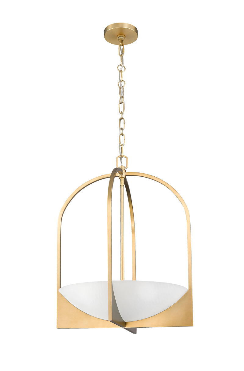 Devon 4 Light 18" Pendant in Modern Gold