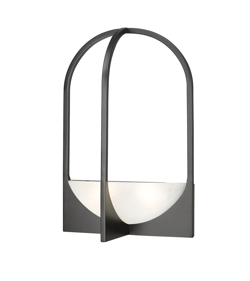 Devon 2 Light 12" Wall Sconce in Matte Black