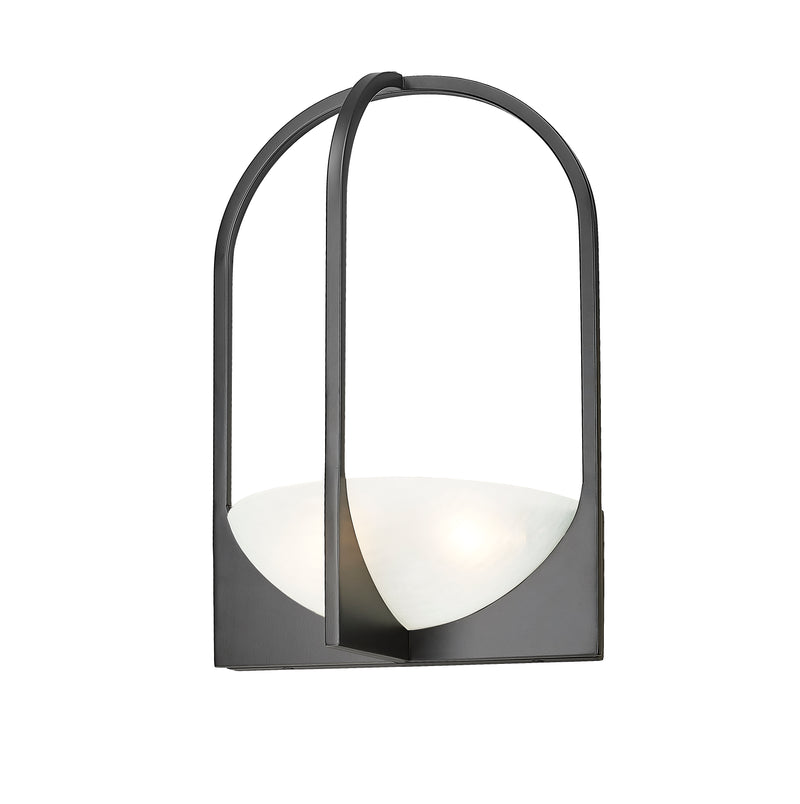 Devon 2 Light 12" Wall Sconce in Matte Black