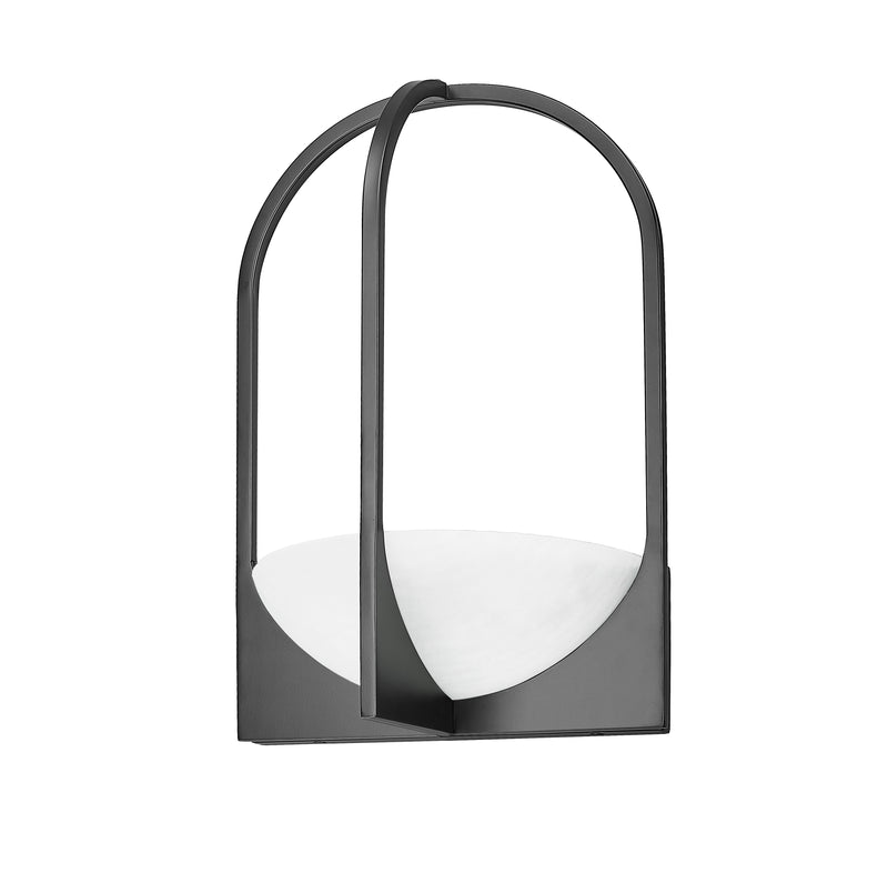 Devon 2 Light 12" Wall Sconce in Matte Black