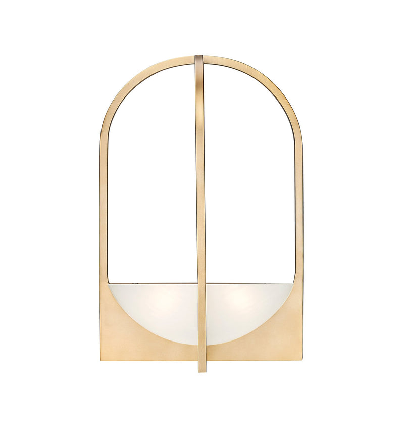 Devon 2 Light 12" Wall Sconce in Modern Gold