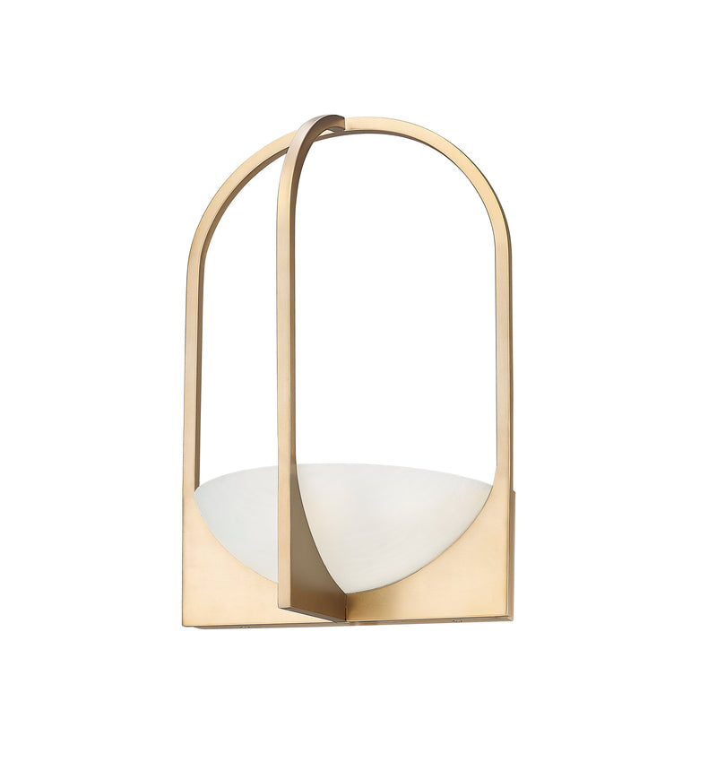 Devon 2 Light 12" Wall Sconce in Modern Gold