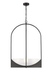 Devon 6 Light 24" Pendant in Matte Black