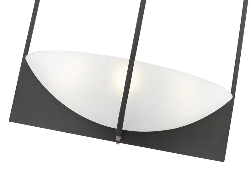 Devon 6 Light 24" Pendant in Matte Black