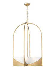 Devon 6 Light 24" Pendant in Modern Gold