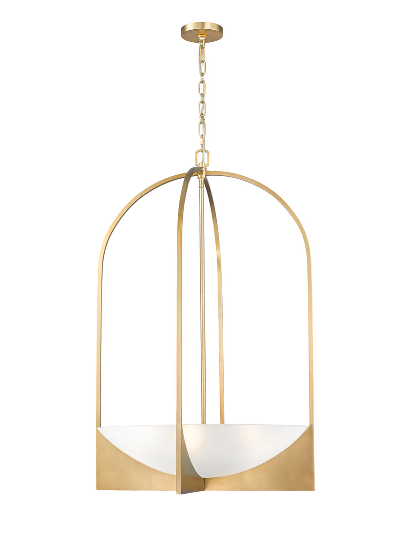 Devon 6 Light 24" Pendant in Modern Gold