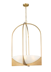 Devon 6 Light 24" Pendant in Modern Gold