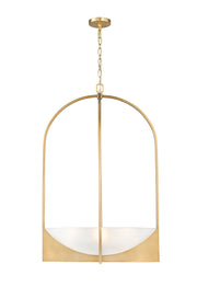 Devon 6 Light 24" Pendant in Modern Gold
