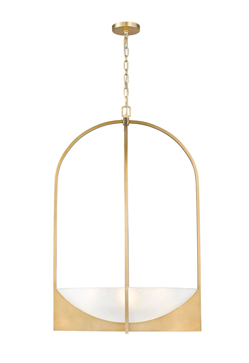 Devon 6 Light 24" Pendant in Modern Gold