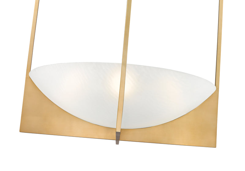 Devon 6 Light 24" Pendant in Modern Gold