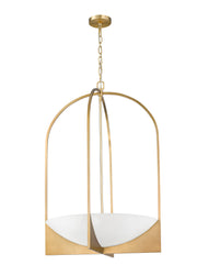 Devon 6 Light 24" Pendant in Modern Gold