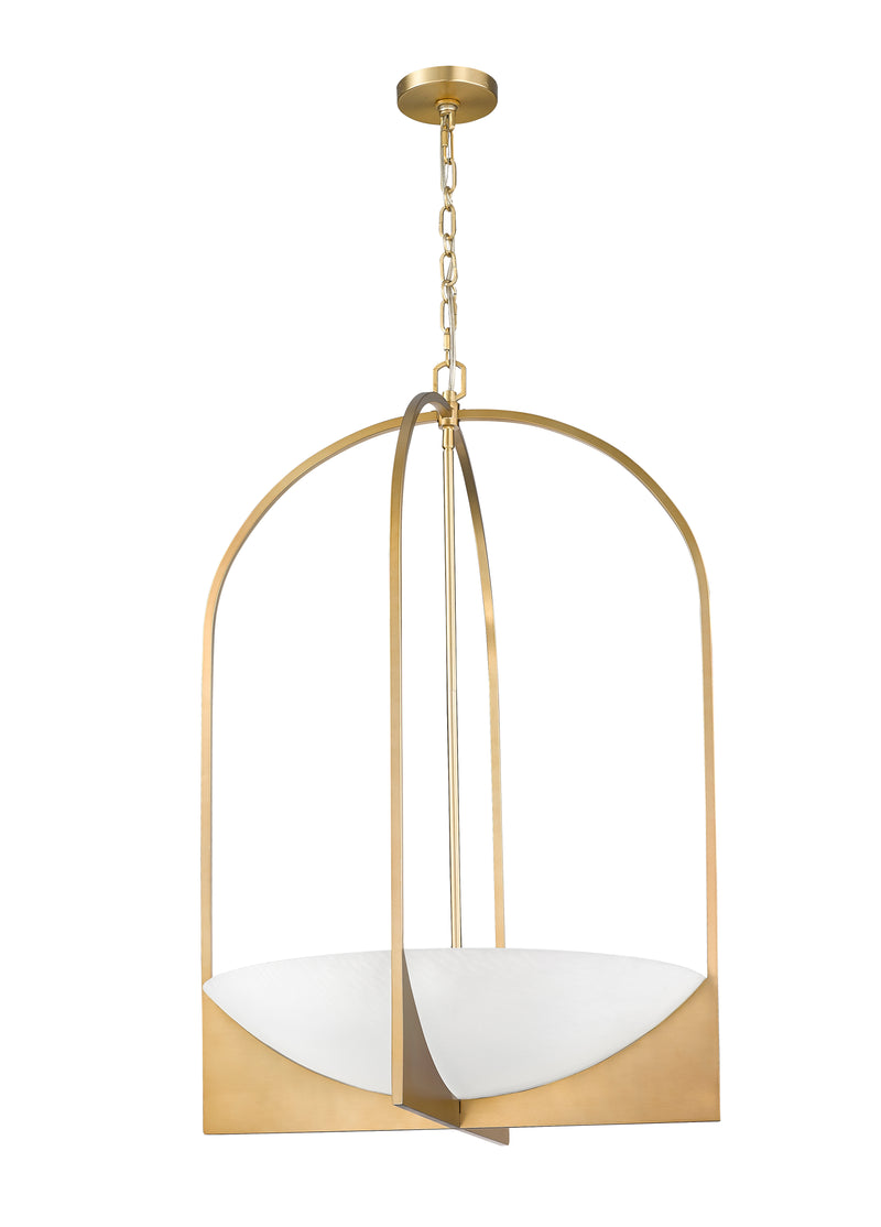 Devon 6 Light 24" Pendant in Modern Gold