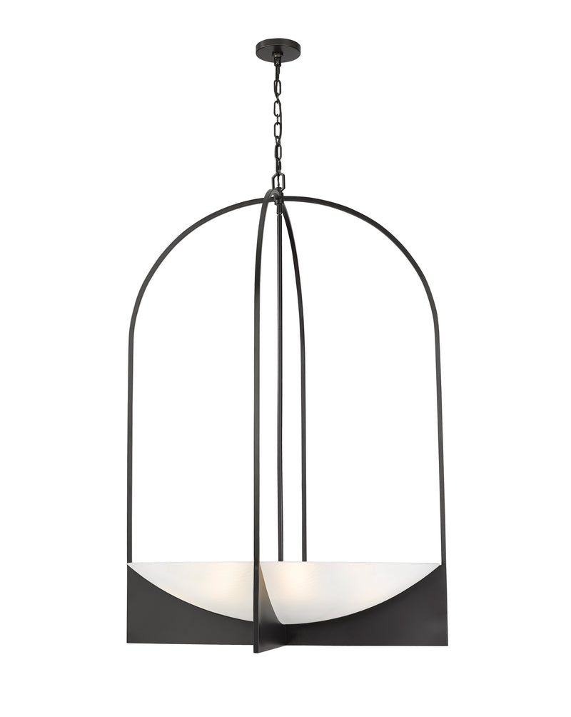 Devon 8 Light 32" Pendant in Matte Black
