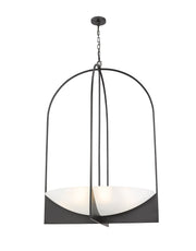 Devon 8 Light 32" Pendant in Matte Black